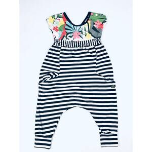 DEUX PAR DEUX GIRLS ROMPER SIZE 3/4